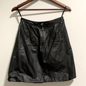 Leather Mini Skirt